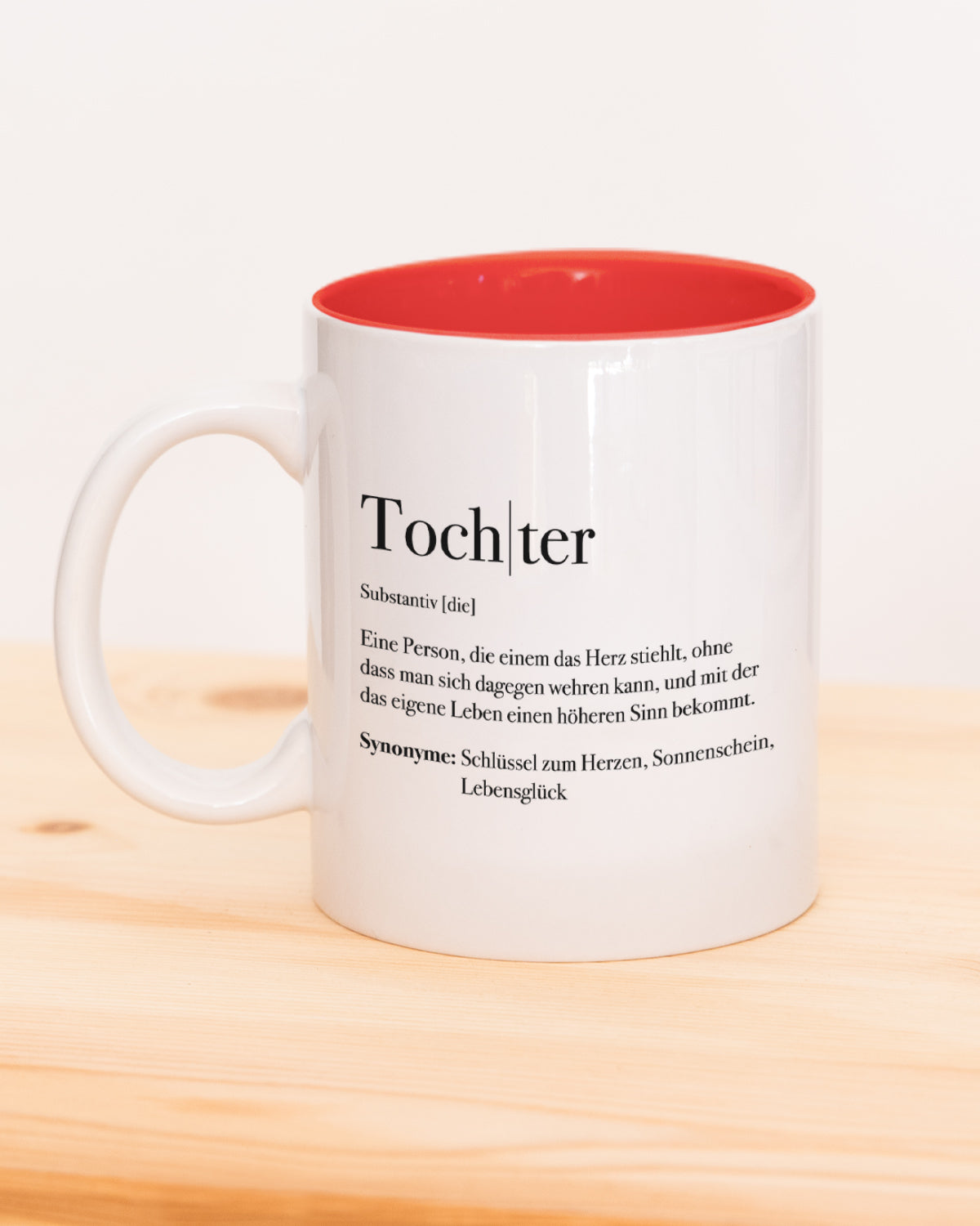 Definition Sohn - Tasse Rot Tasse Lieblingsmensch®