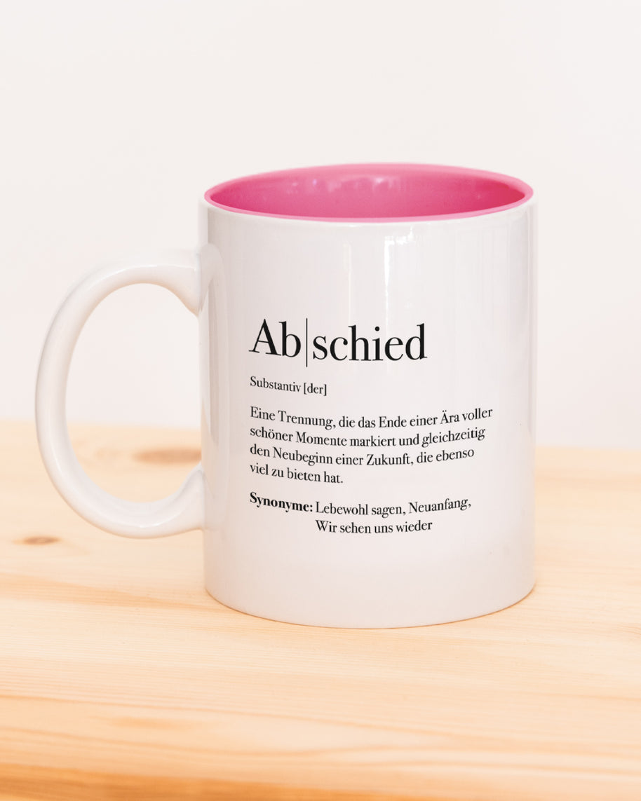 Motiv: Definition Abschied - VS" Tasse