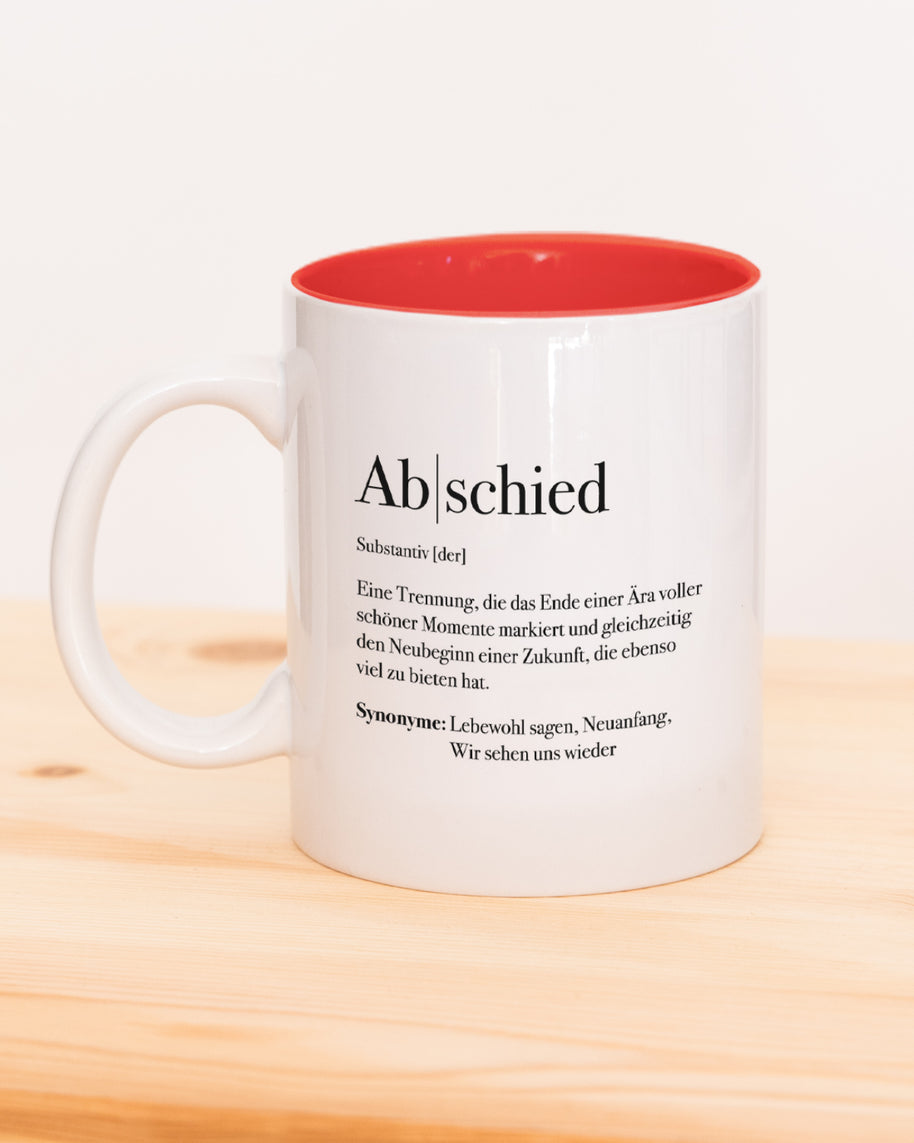 Motiv: Definition Abschied - VS" Tasse