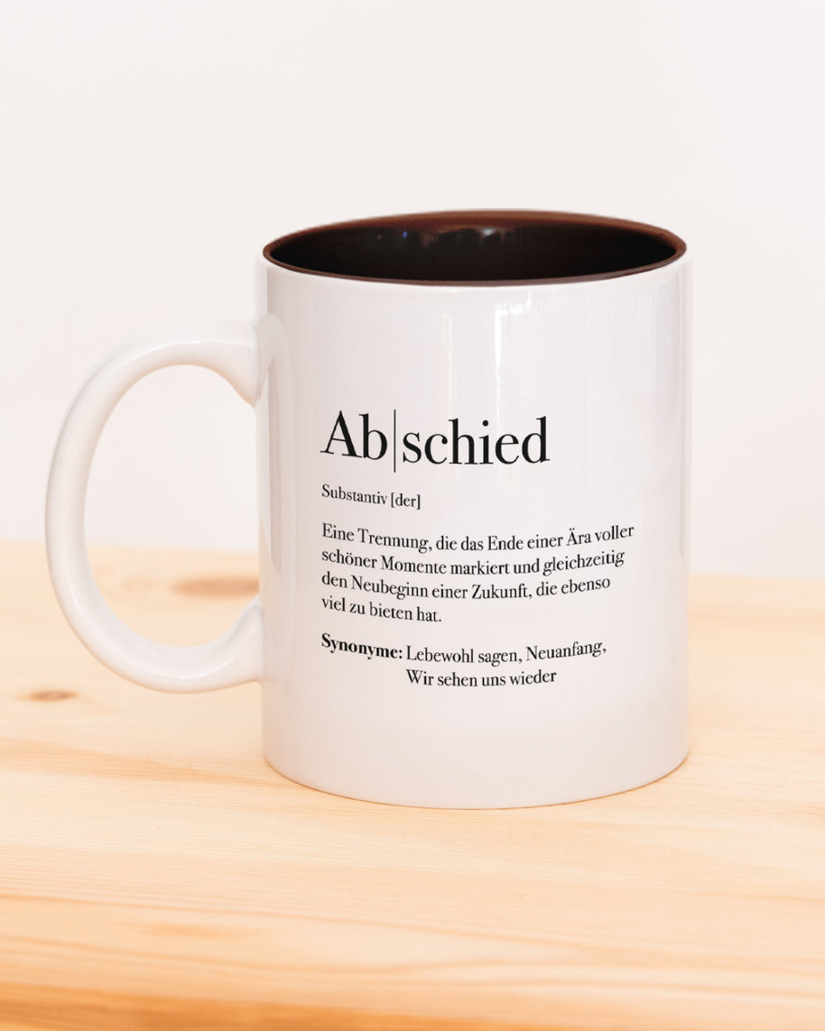 Motiv: Definition Abschied - VS" Tasse