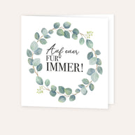 Auf euer für immer - Grußkarte