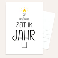 Die schönste Zeit im Jahr - Postkarte