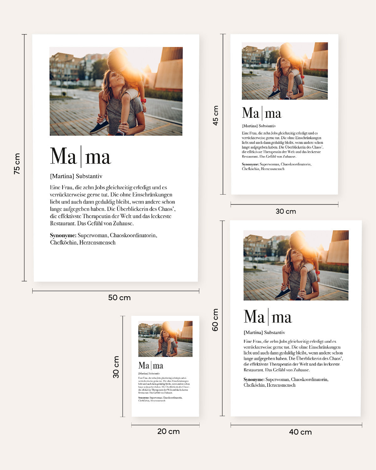 Definition Mama - Foto-Poster Poster Lieblingsmensch®