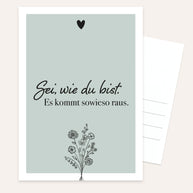 Sei, wie du bist. - Postkarte
