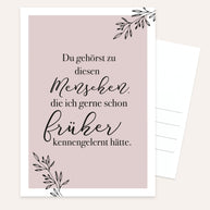 Du gehörst zu diesen Menschen - Postkarte