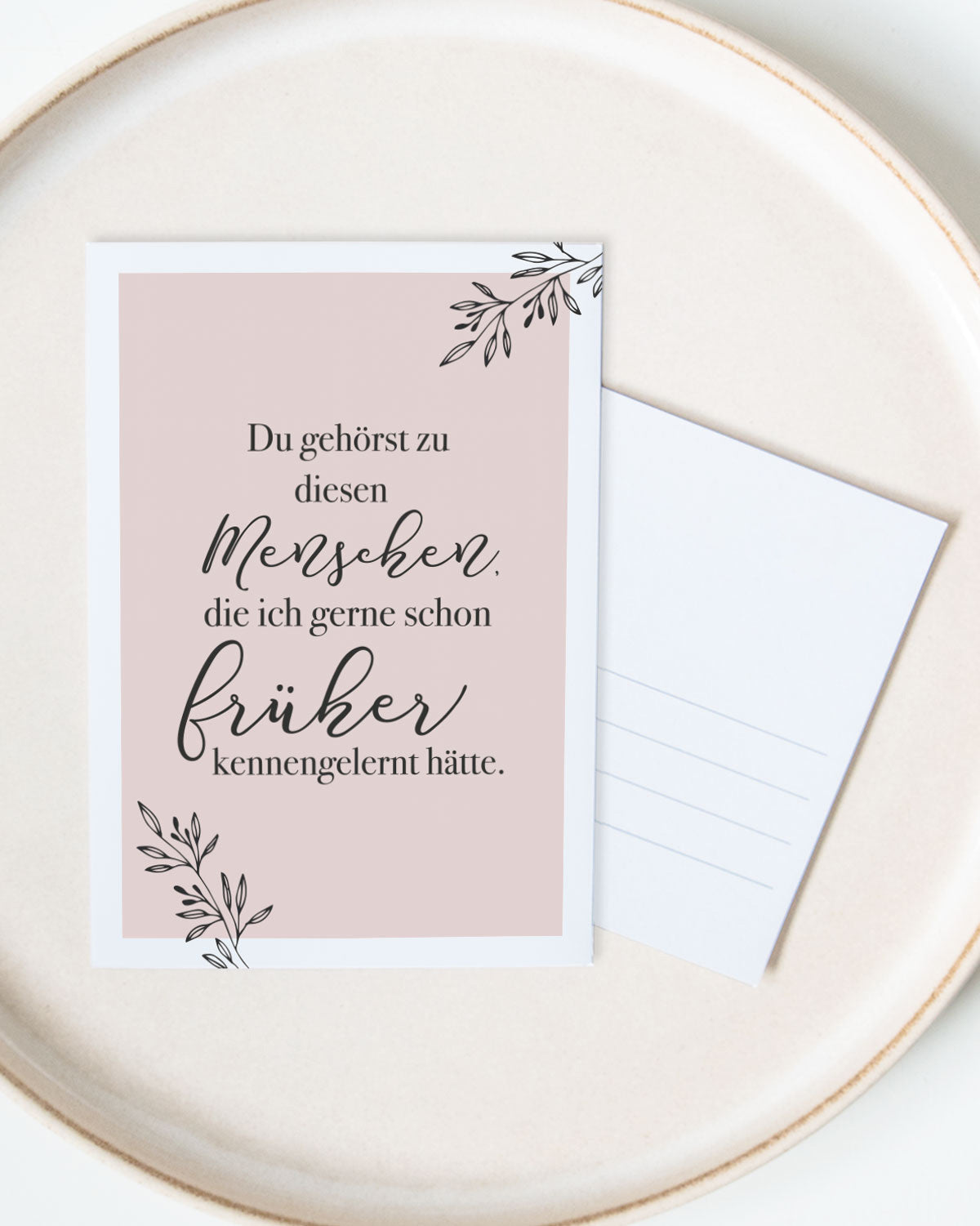 Du gehörst zu diesen Menschen - Postkarte Postkarte Lieblingsmensch®