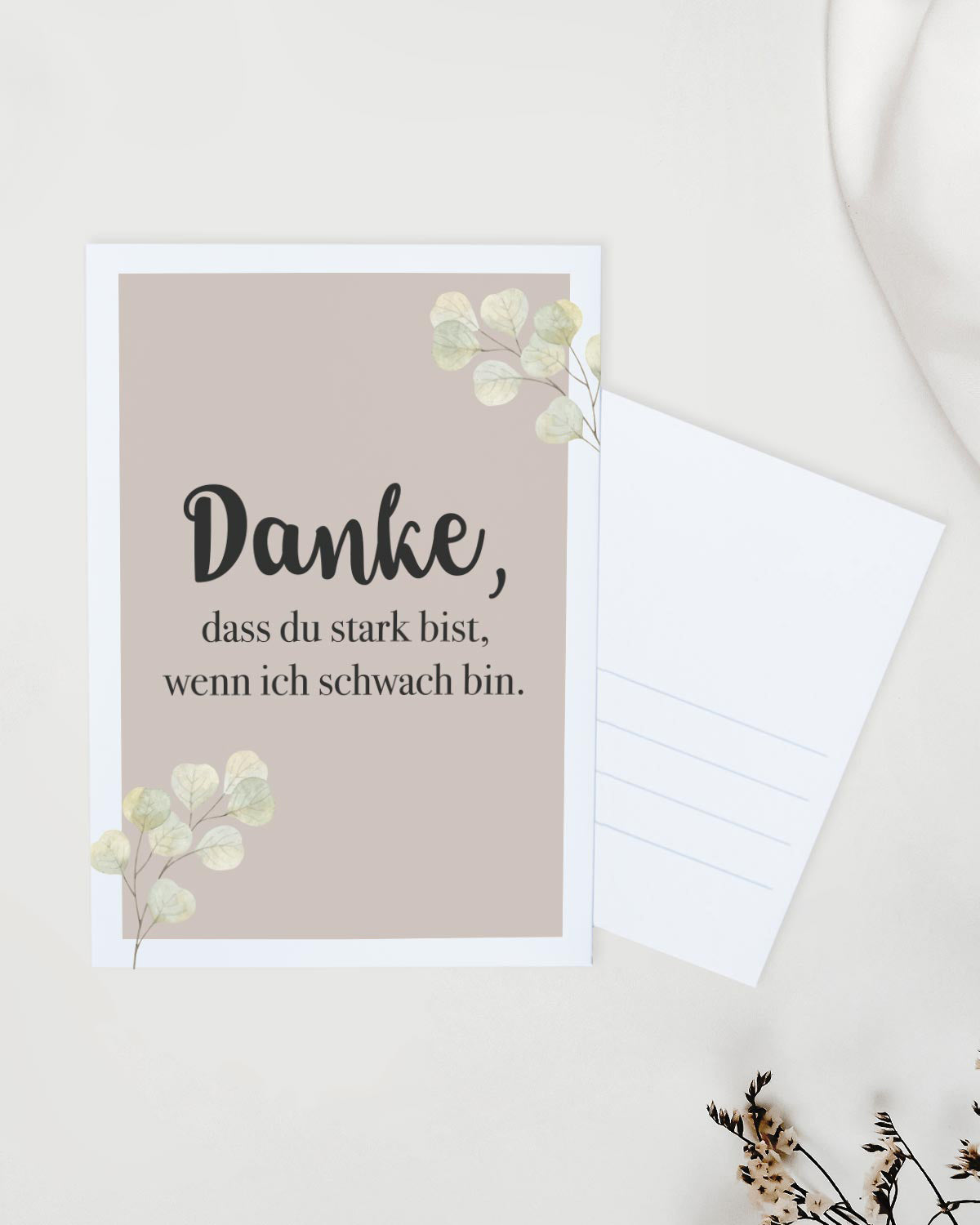 Danke, dass du stark bist - Postkarte Postkarte Lieblingsmensch®