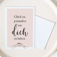 Glück ist - Postkarte