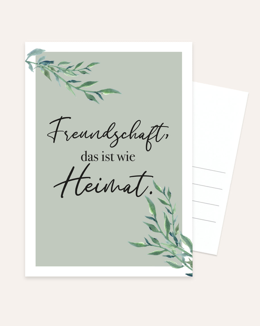 Freundschaft - Postkarte