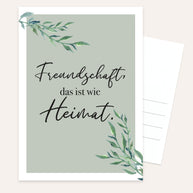 Freundschaft - Postkarte