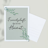 Freundschaft - Postkarte