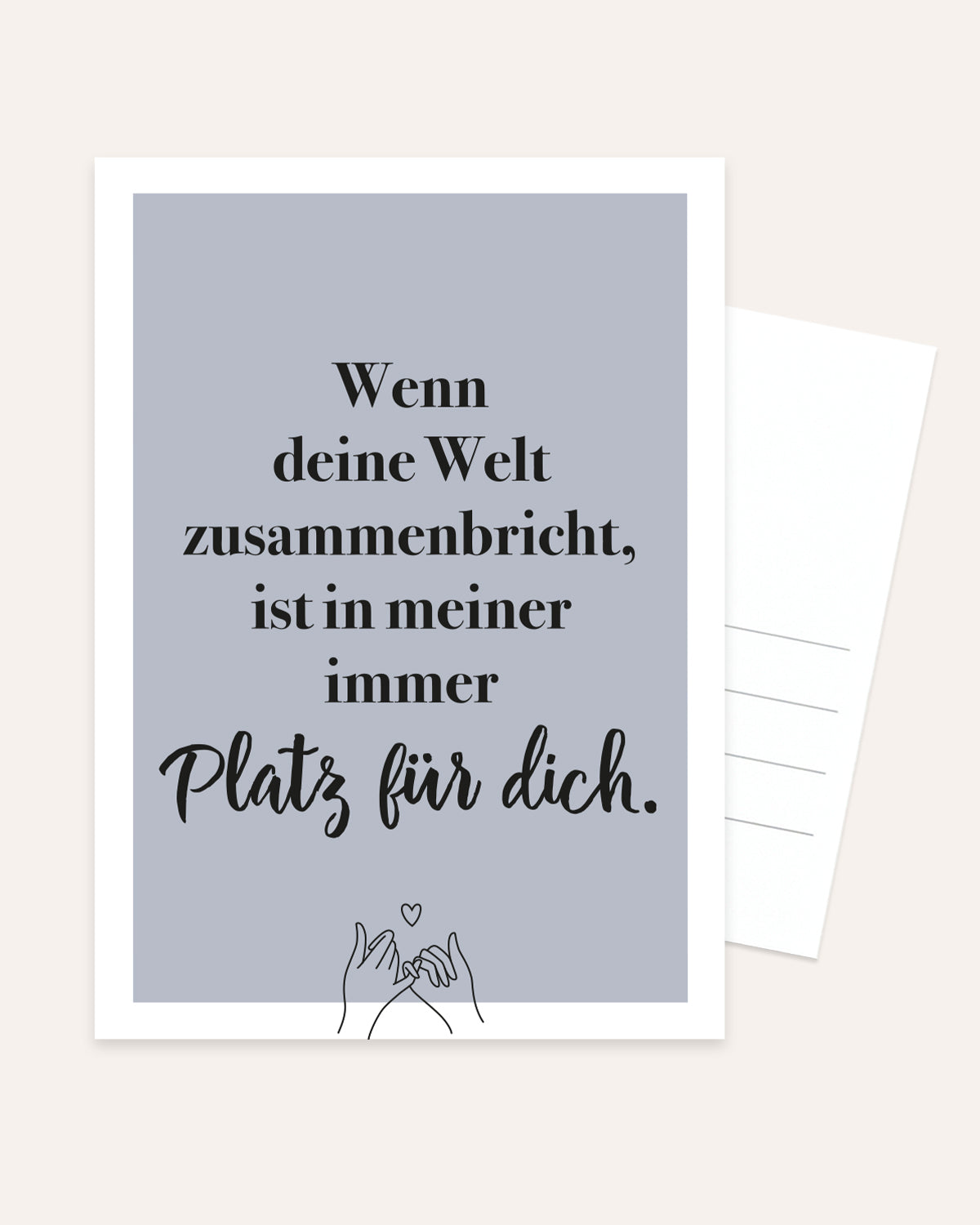 Platz für dich - Postkarte Postkarte Lieblingsmensch®
