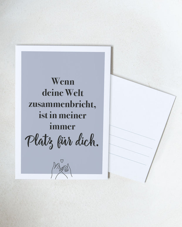 Platz für dich - Postkarte Postkarte Lieblingsmensch®