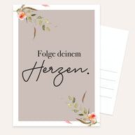 Folge deinem Herzen - Postkarte