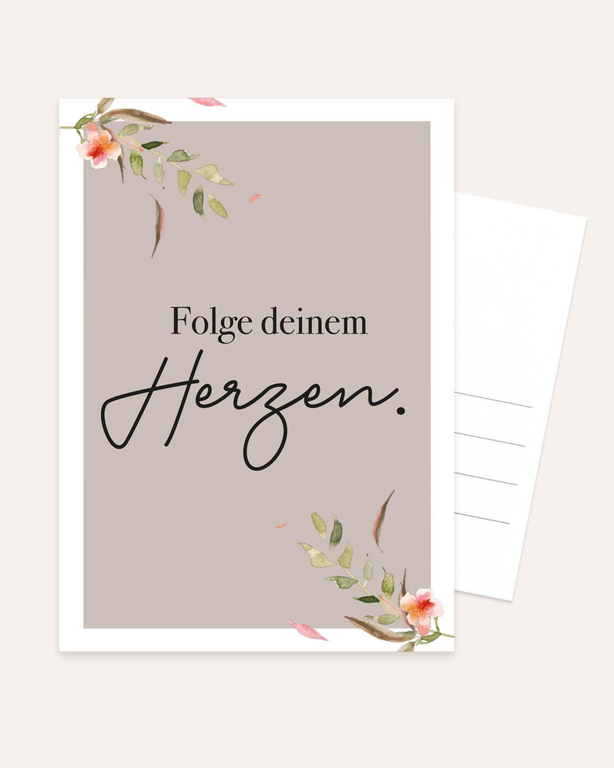 Folge deinem Herzen - Postkarte Postkarte Lieblingsmensch®