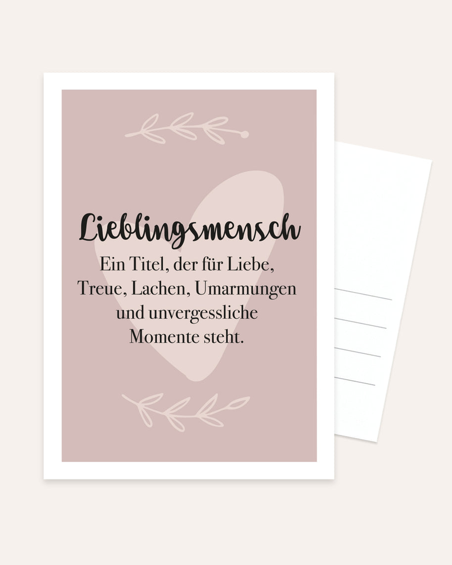 Lieblingsmensch - Postkarte