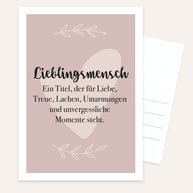 Lieblingsmensch - Postkarte