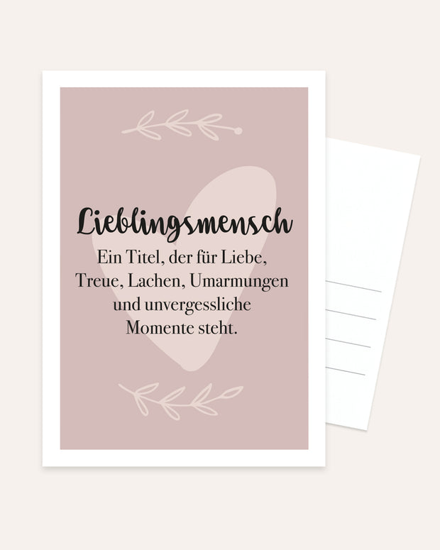 Lieblingsmensch - Postkarte Postkarte Lieblingsmensch®