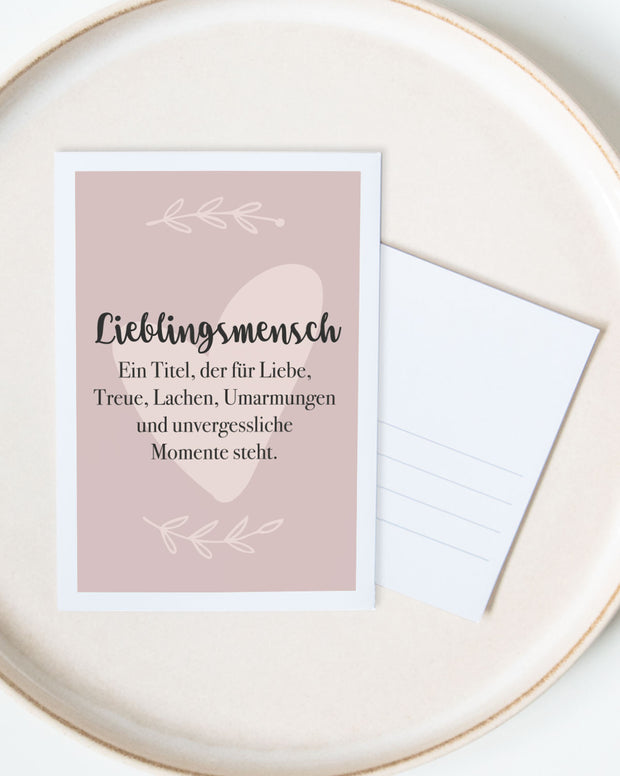 Lieblingsmensch - Postkarte