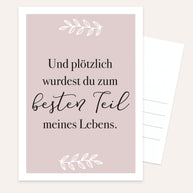 Besten Teil - Postkarte