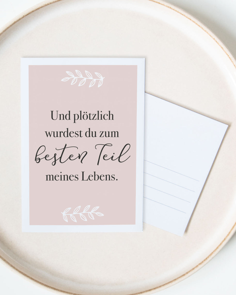 Besten Teil - Postkarte