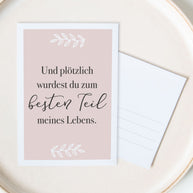Besten Teil - Postkarte
