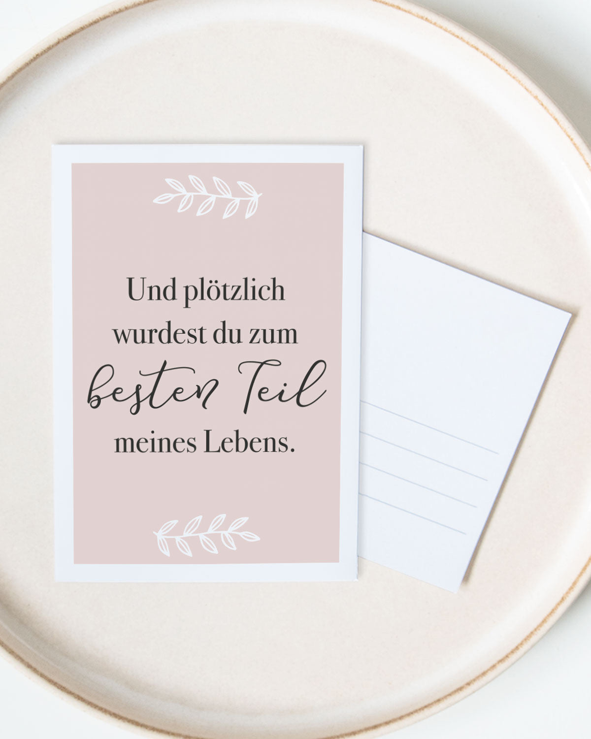 Besten Teil - Postkarte Postkarte Lieblingsmensch®