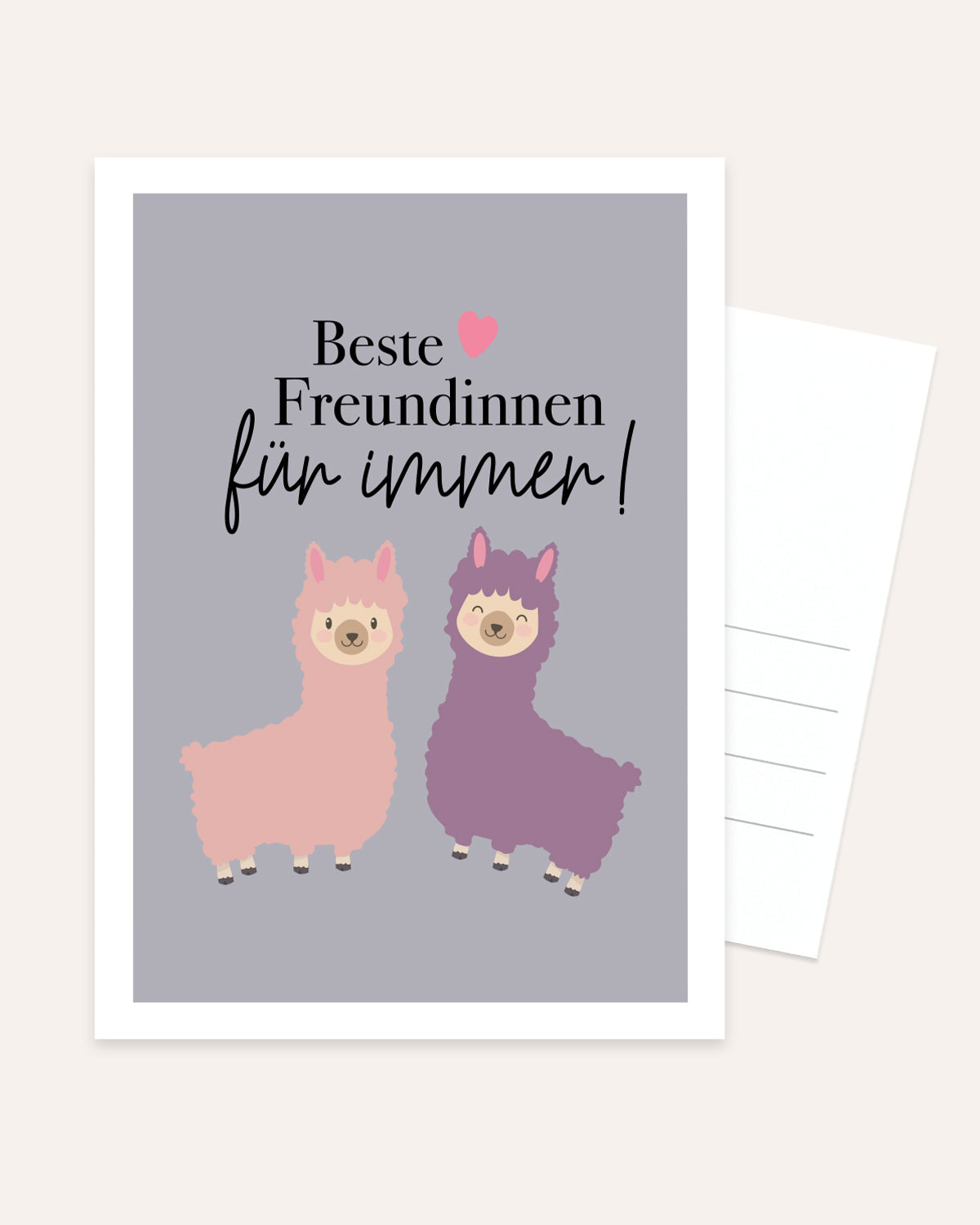 Beste Freundinnen für immer - Postkarte Postkarte Lieblingsmensch®