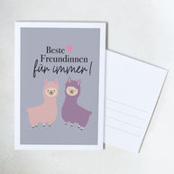 Beste Freundinnen für immer - Postkarte