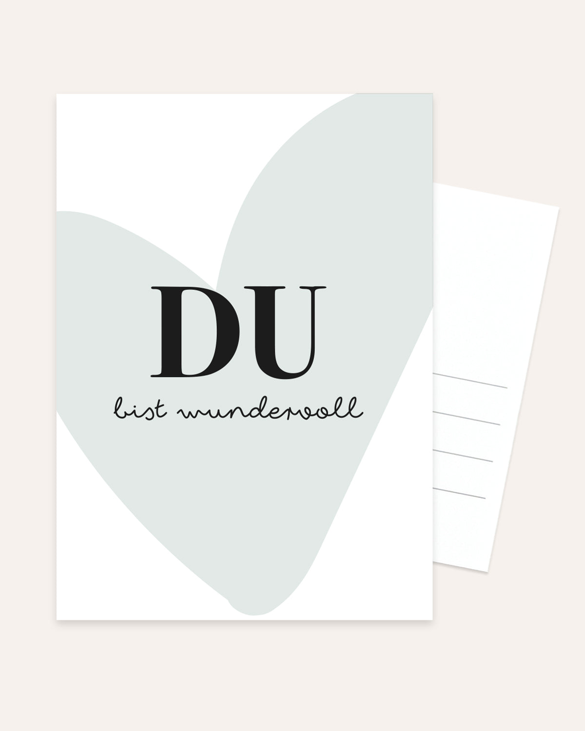 DU bist wundervoll - Postkarte Postkarte Lieblingsmensch®