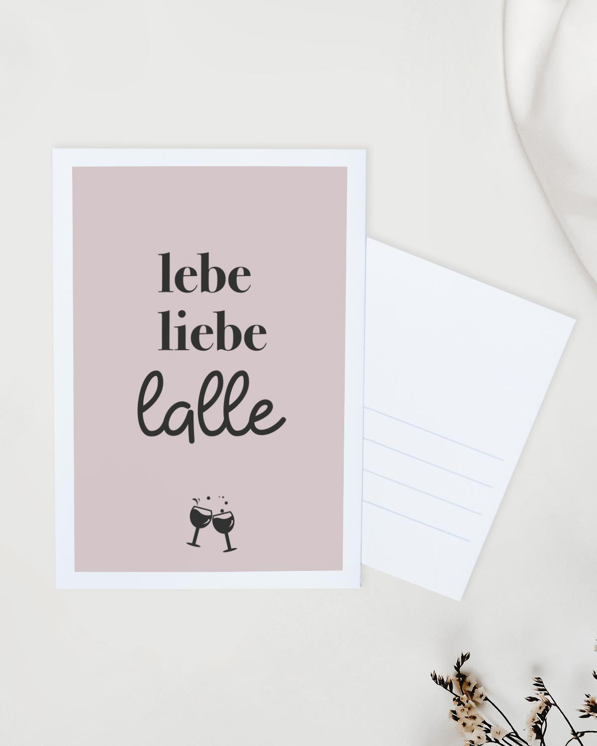 lebe liebe lalle - Postkarte Postkarte Lieblingsmensch®