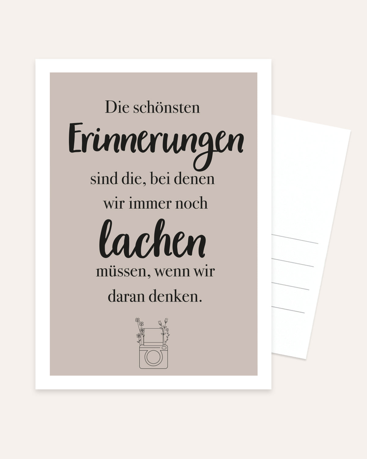 Die schönsten Erinnerungen - Postkarte Postkarte Lieblingsmensch®