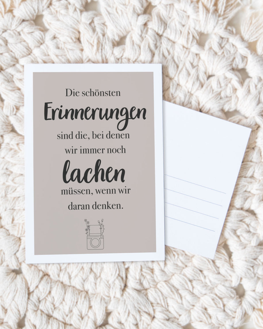 Die schönsten Erinnerungen - Postkarte