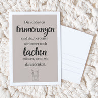 Die schönsten Erinnerungen - Postkarte