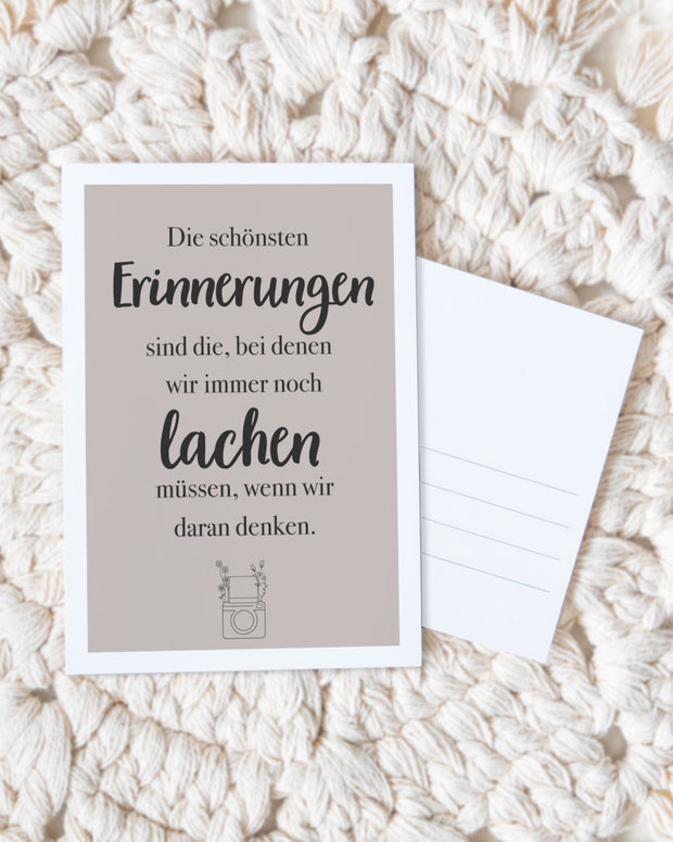 Die schönsten Erinnerungen - Postkarte Postkarte Lieblingsmensch®
