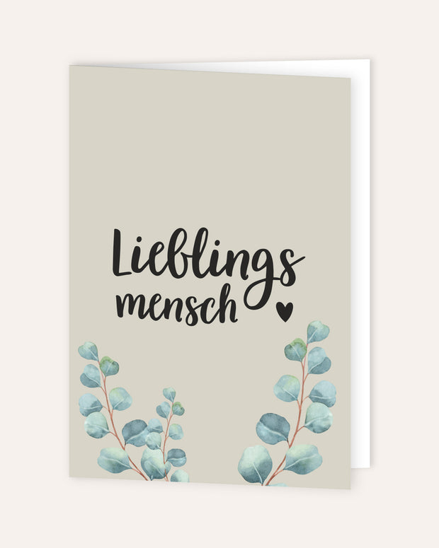 Lieblingsmensch - Grußkarte