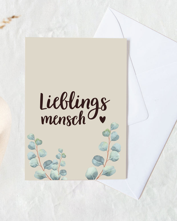 Lieblingsmensch - Grußkarte Grußkarte Lieblingsmensch®