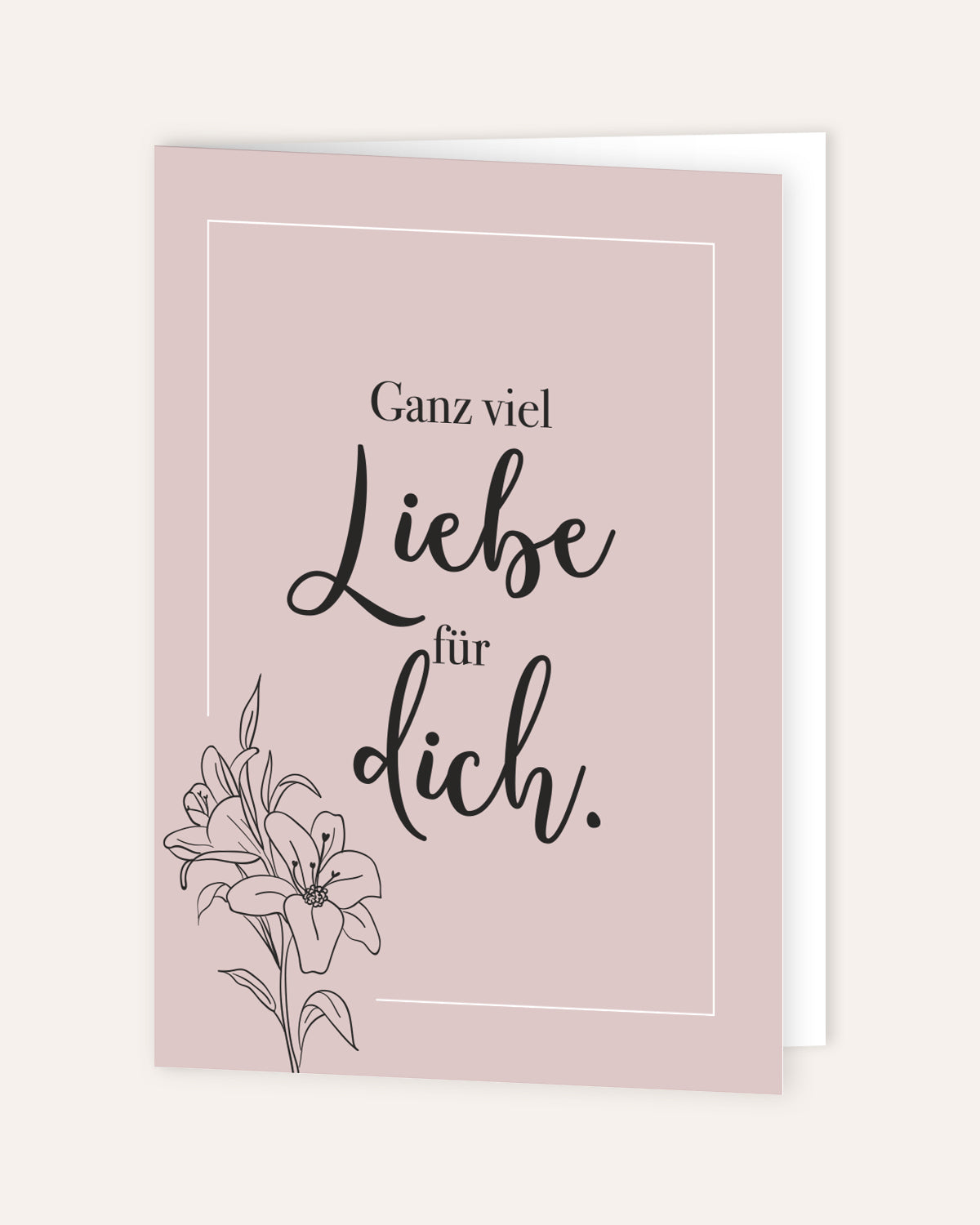 Ganz viel Liebe für dich - Grußkarte Grußkarte Lieblingsmensch®