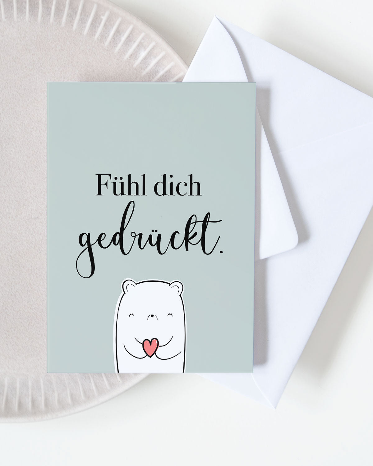Fühl dich gedrückt - Grußkarte Grußkarte Lieblingsmensch®