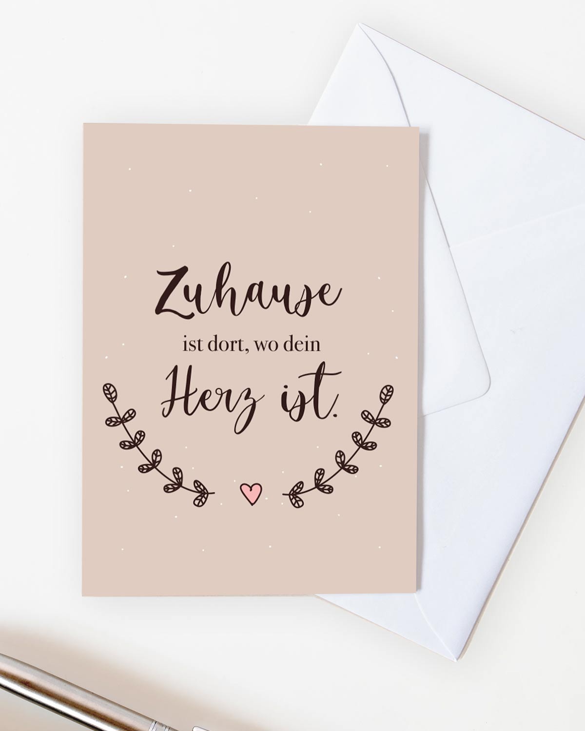 Zuhause ist dort, wo dein Herz ist - Grußkarte Grußkarte Lieblingsmensch®