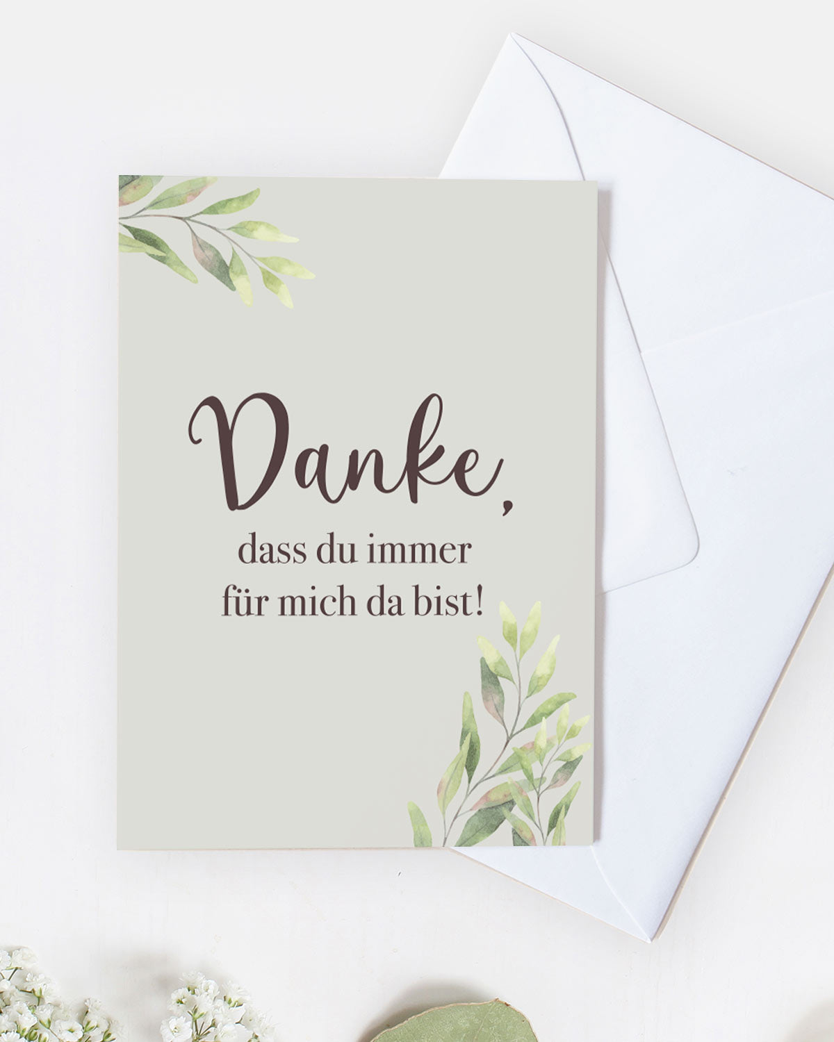 Danke, dass du immer für mich da bist - Grußkarte Grußkarte Lieblingsmensch®