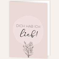 Dich hab ich lieb - Grußkarte