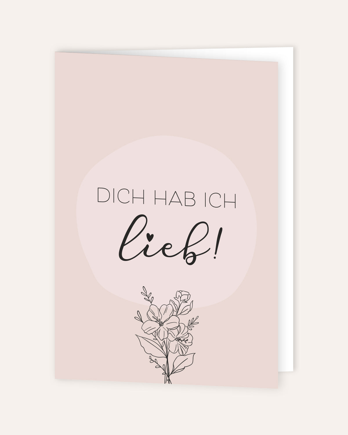 Dich hab ich lieb - Grußkarte Grußkarte Lieblingsmensch®