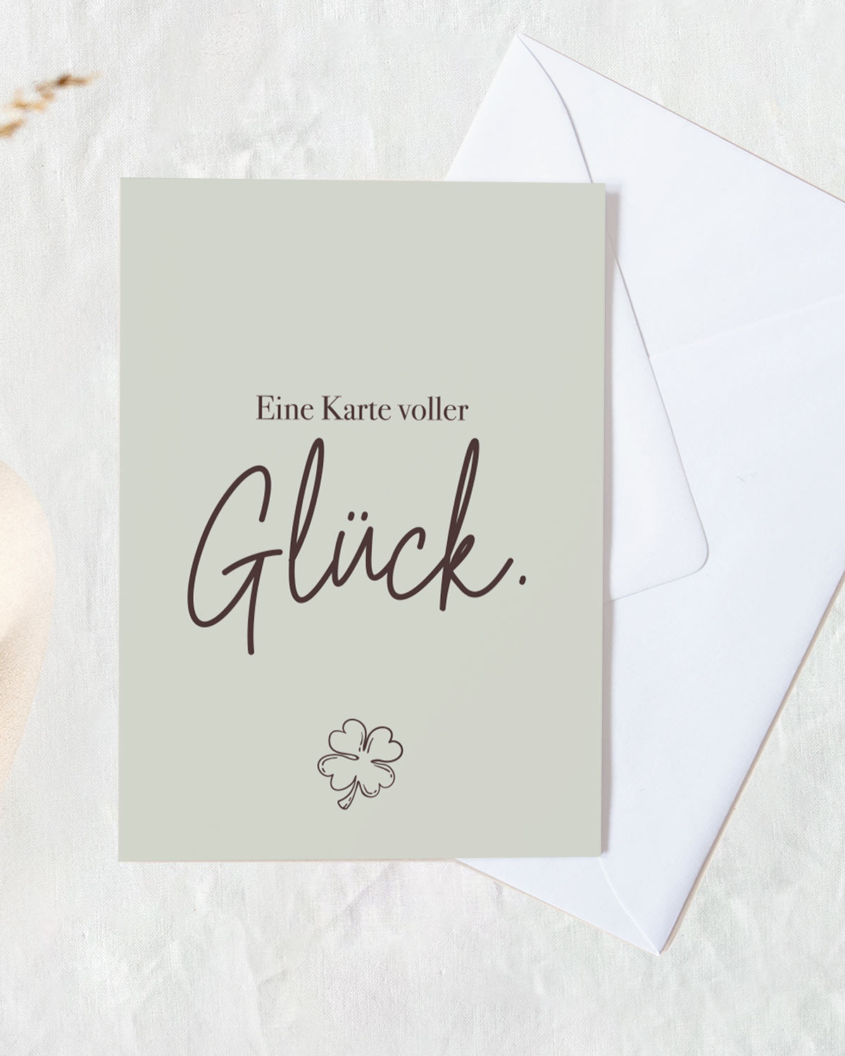 Eine Karte voller Glück - Grußkarte Grußkarte Lieblingsmensch®