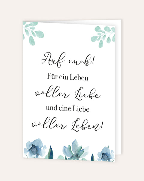 Auf euch! - Grußkarte Grußkarte Lieblingsmensch®