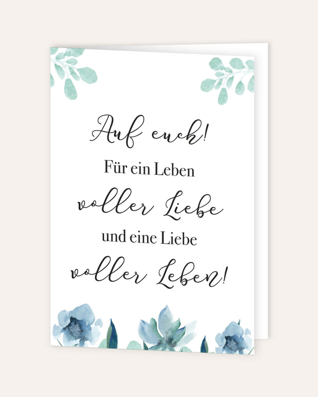 Auf euch! - Grußkarte
