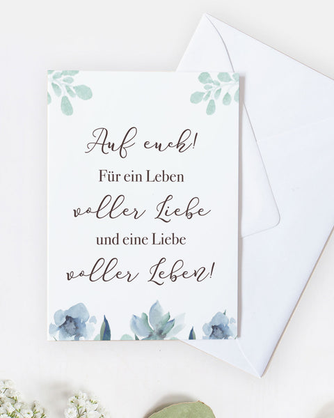 Auf euch! - Grußkarte Grußkarte Lieblingsmensch®