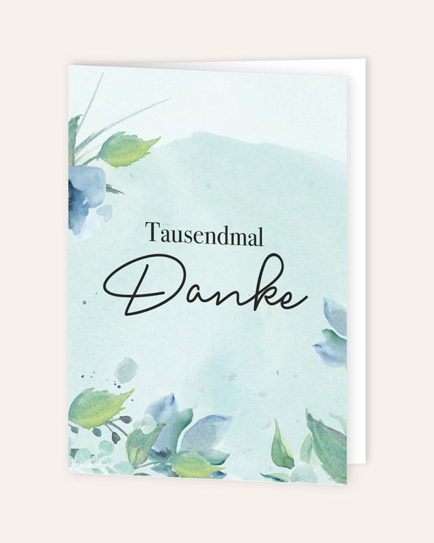 Tausendmal Danke - Grußkarte