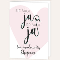 Ein wundervolles Ehepaar - Grußkarte