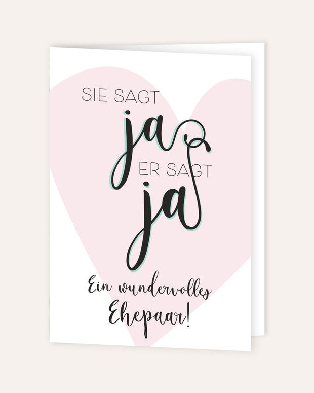 Ein wundervolles Ehepaar - Grußkarte
